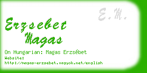erzsebet magas business card